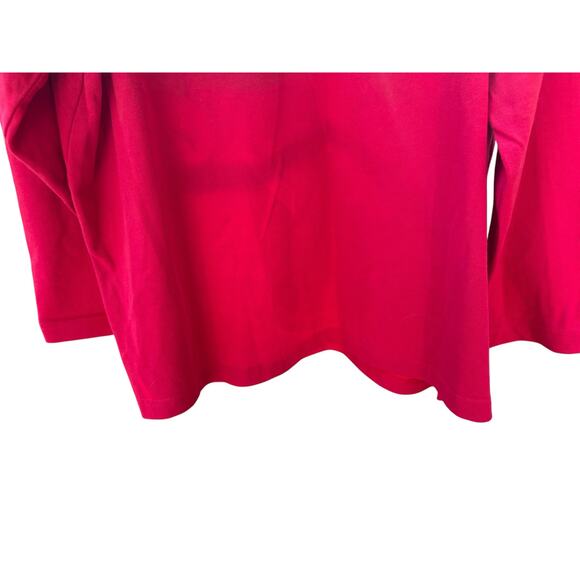 Vintage 1990s Quacker Factory Red Sequin Beaded Christmas Top 1X Holidays - Picture 7 of 12